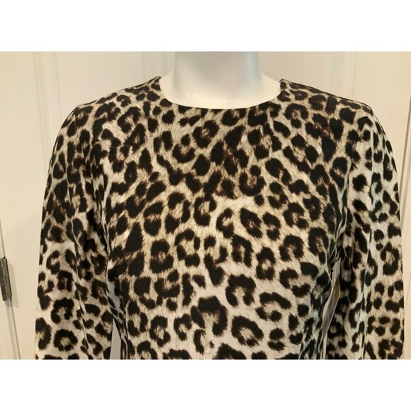 rag & bone Gray Brown Black "Short Leopard Dress" Silk Shift, Size 4, NWT! - Picture 2 of 10